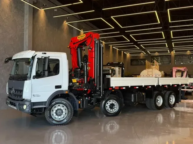 Caminhão Mercedes-Benz Atego 2730 UPF 8X4 Munck Madal Palfinger 60T