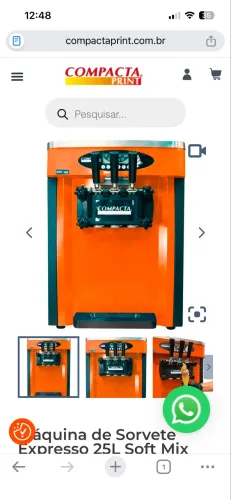 Maquina de sorvete soft Compacta Print