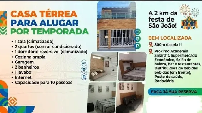 CASA  DE TEMPORADA SÃO JOÃO PETROLINA 