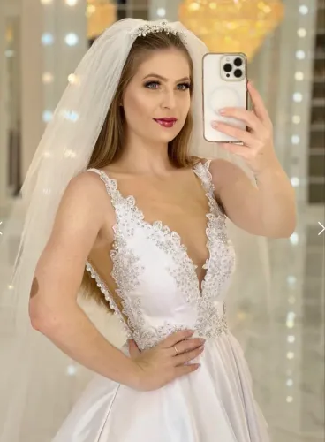 Vestido de noiva Bárbara Melo usado 1 vez.