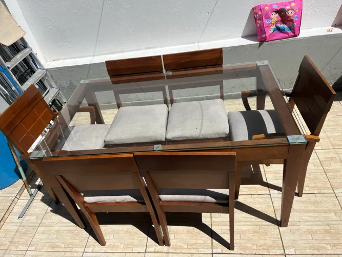 Mesa madeira 6 lugares