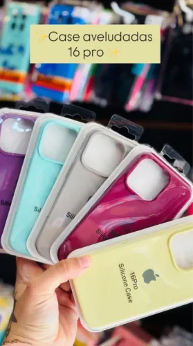 Cases De Silicone para iPhone 16 Pro