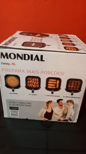 Air fryer preta family 4 litros nova mondial