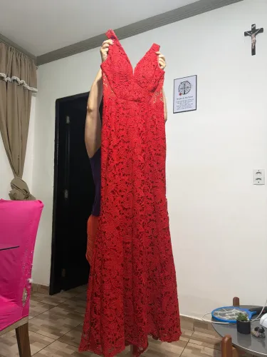 vestido vermelho para baile