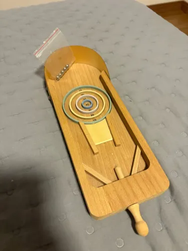mini pinball de madeira
