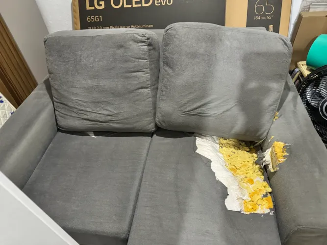 Sofá retrátil 2 lugares
