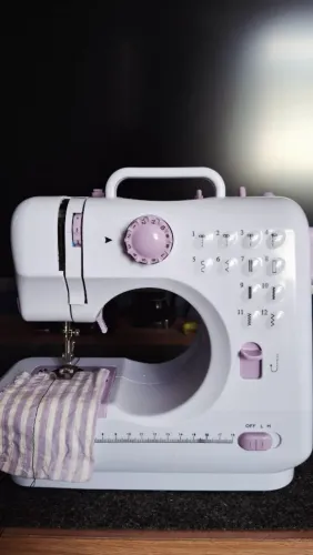 LER ANÚNCIO | Mini máquina de costura multifuncional, 12 pontos.