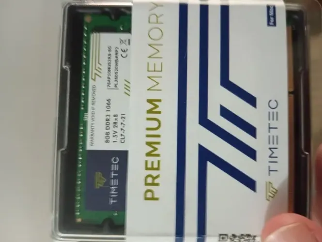 Kit Memória RAM Timetec 16GB (2x8GB) DDR3 1066MHz PC3-8500 SO-DIMM