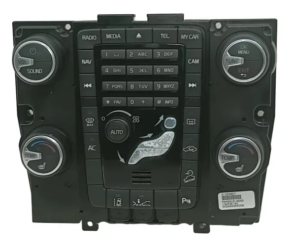 Comando Painel Central Ar Rádio Volvo Xc60 2009 2010 a 2012
