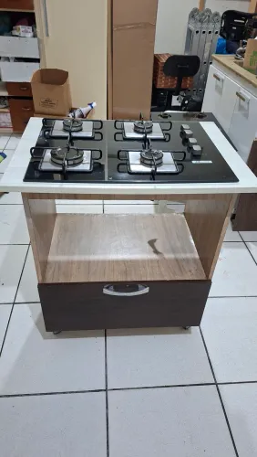 Cooktop 4 bocas com balcão