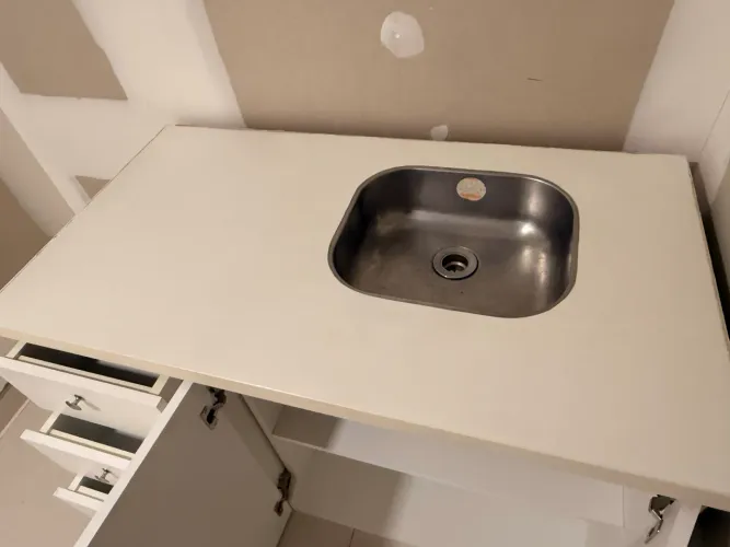 Balcão para pia c/ cuba inox (MDF 2cm)