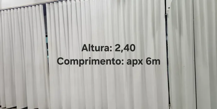 CORTINA BRANCA LINDA ÁGUAS CLARAS