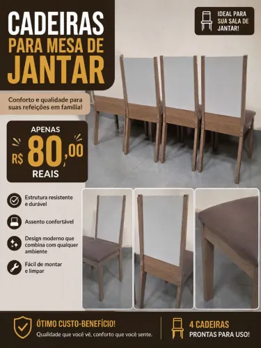 Cadeiras para mesa de jantar