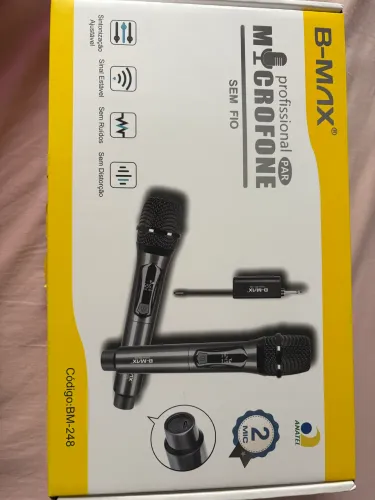 Microfone profissional sem fio