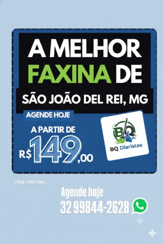 Diaristas em São João Del Rei-MG Limpeza