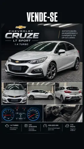 Chevrolet Cruze Sport LT 1.4 16V TB Flex 5P Aut. 2019