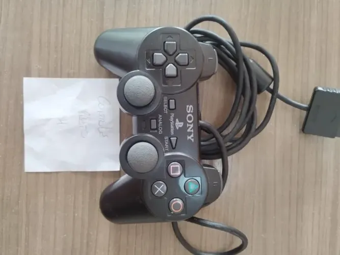 Controle PS2 - Preto (padrão) (riscado) - Série H - Original