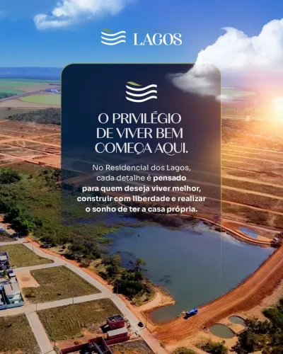 Ágio Residencial dos lagos Frente ao Lago e Perto do futuro Hospital em Buritis MG