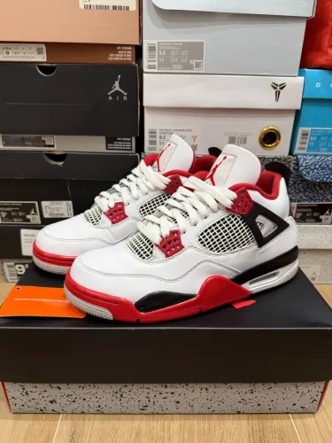 Air Jordan 4 Fire Red ORIGINAL Tamanho 41 caixa e seda