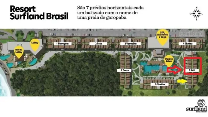 Apartamento Térreo Surfland em Garopaba para 4 pessoas