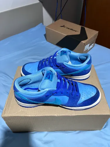 tênis nike dunk low raspberry blue 41