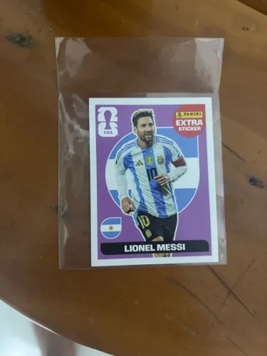 Figurinha do messi bordou lilas 200 reais