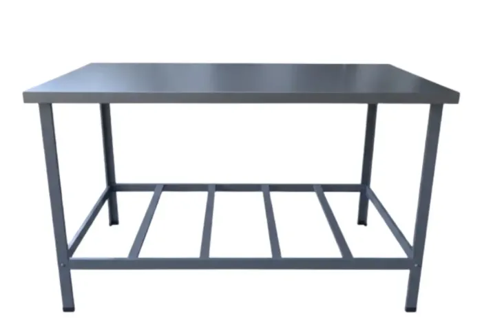 Mesa inox para cozinha industrial 1,5x70x90