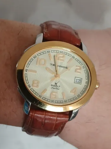 Raro exemplar antigo relógio original TECHNOS de coleção década de 1990 impecável relíquia