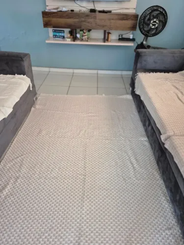 Tapete tear 2.00m ×1.40m para sala lavável em máquina 100% algodão super resistente.