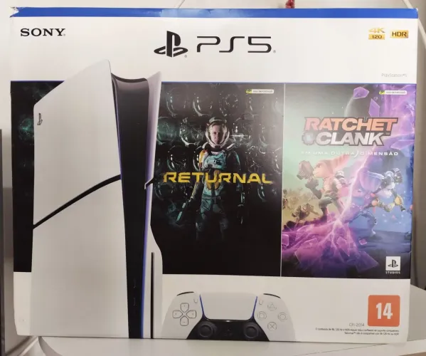 Play station 5 slim, 1Tb, mídia física. ESTADO DE NOVO!!!