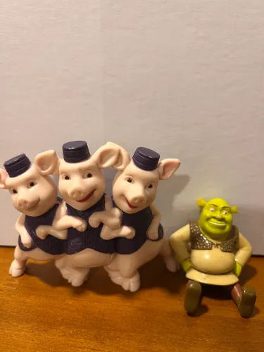 Brinquedo Shrek - lote com 2 personagens