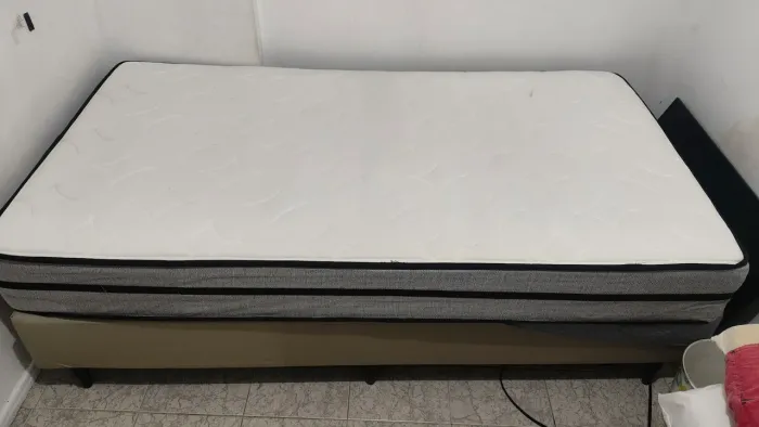 Cama solteirão molas ensacadas plumatex