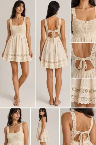 vestido midi creme/off-white de alças finas Zara