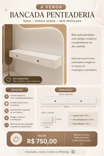 Bancada/penteadeira