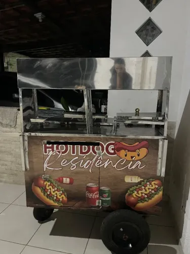 Carrinho de cachorro quente hot dog