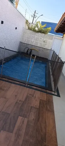 Proteção para piscina.