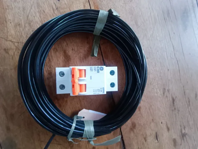 Cabo flexível PP  6 mm com disjuntor 
