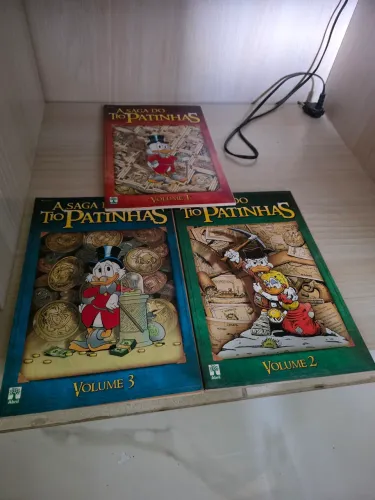 A saga do tio patinhas em formato de revistas