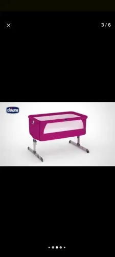 Berço chicco next2me rosa 