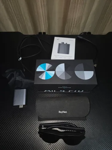 RayNeo Air 4 Pro com adaptador praticamente zero!