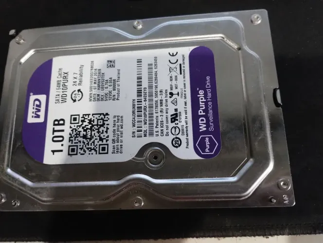 Hd 1 terabyte WD Purple 100%