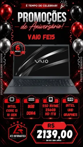 Notebook vaio FE15