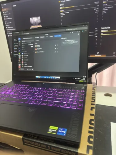 Notebook ASUS TUF, i7 13620H, RTX4050, 8GB, 512GB, 144hz, 2 Meses de Comprado