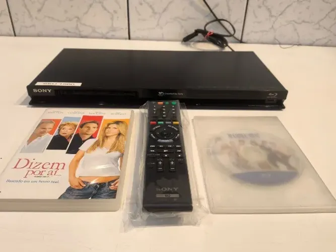 BLU -RAY SONY BDP-S470 + FILMES E CONTROLE REMOTO - LEIA A DESCRIÇÃO