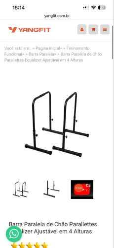 Barra paralela original yangfit