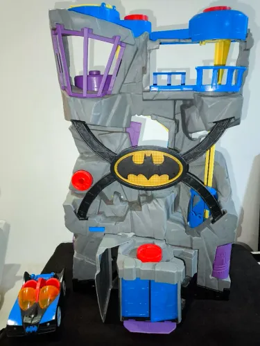 Batcaverna Imaginext Fisher-Price Grande Antiga + Carrinho Batman