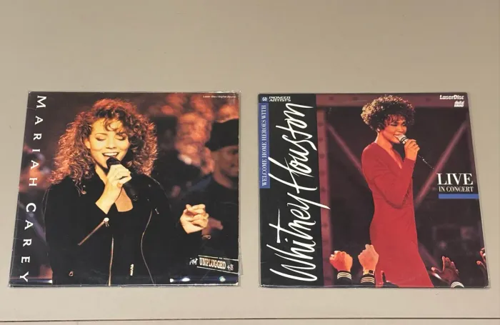 Laser Disc Mariah Carey + Whitney Houston