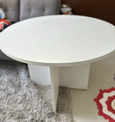 Mesa de Jantar Redonda Mar Branco