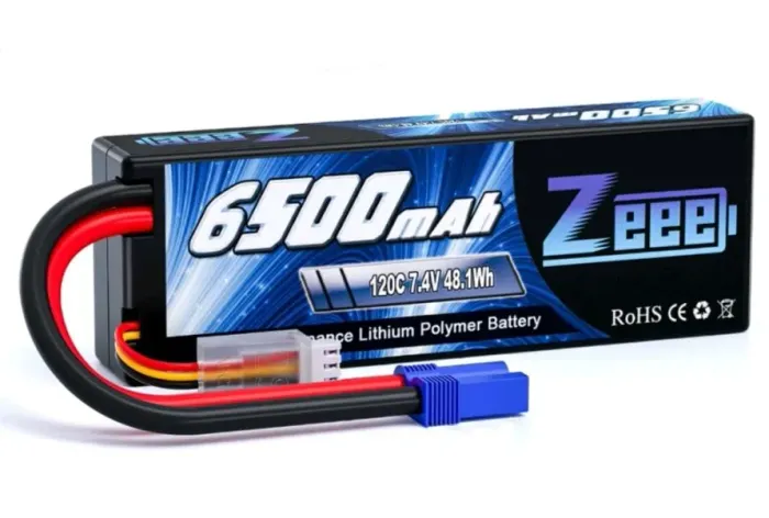 Bateria Lipo Zeee 2s 6500mah 120c Plug Ec-5 P/ Rc Traxxas, Kyosho, Arrma, Losi e Outros