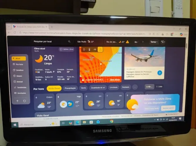 Monitor Wide Samsung 21.5 polegadas Full HD (1920x1080) bivolt, modelo B2230